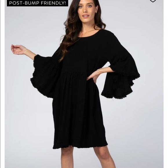 Black Maternity Dress - Picture 4 of 5